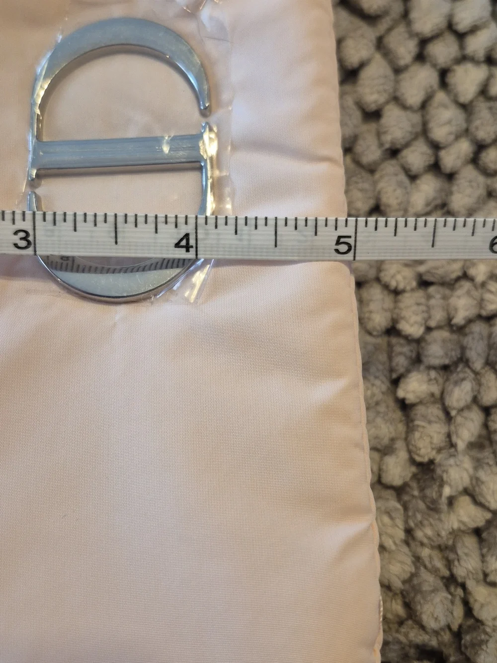 NWT Dior Blush Satin Clutch with Silver CD Emblem [B5-5] - Picture 9 of 9